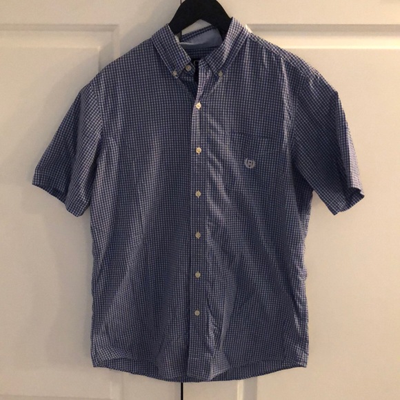 Chaps Other - Mens Chaps blue/white shirt sleeve shirt
